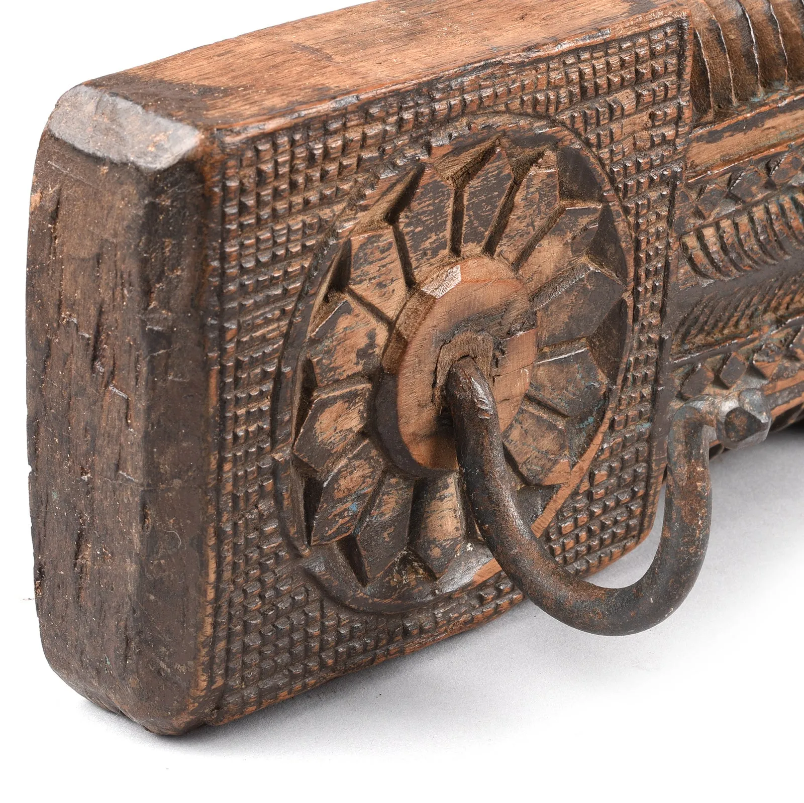 3 Coat Hook Rail From Kerala - Early 20thC