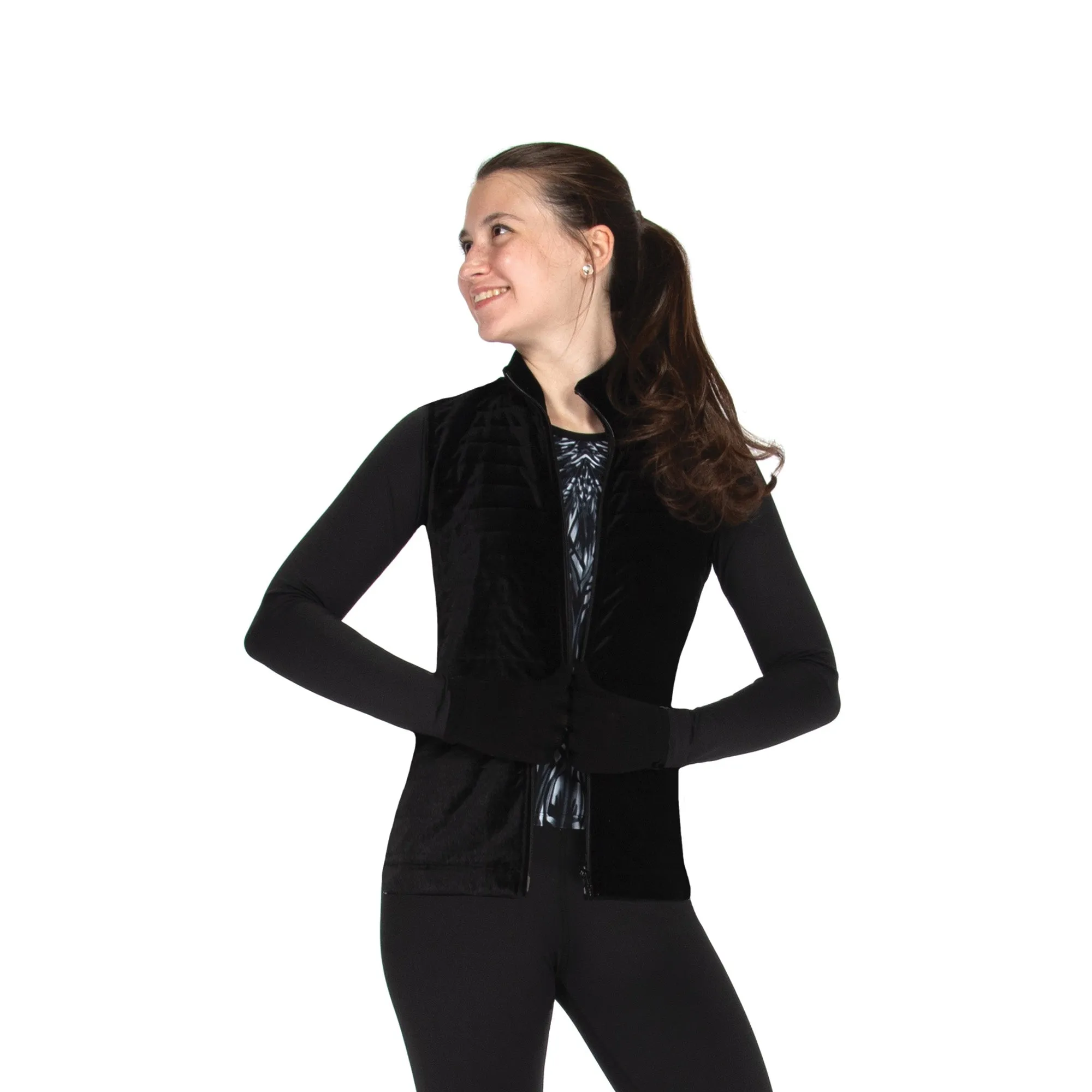 403 Figure Skating Black Sport Fleece Jacket