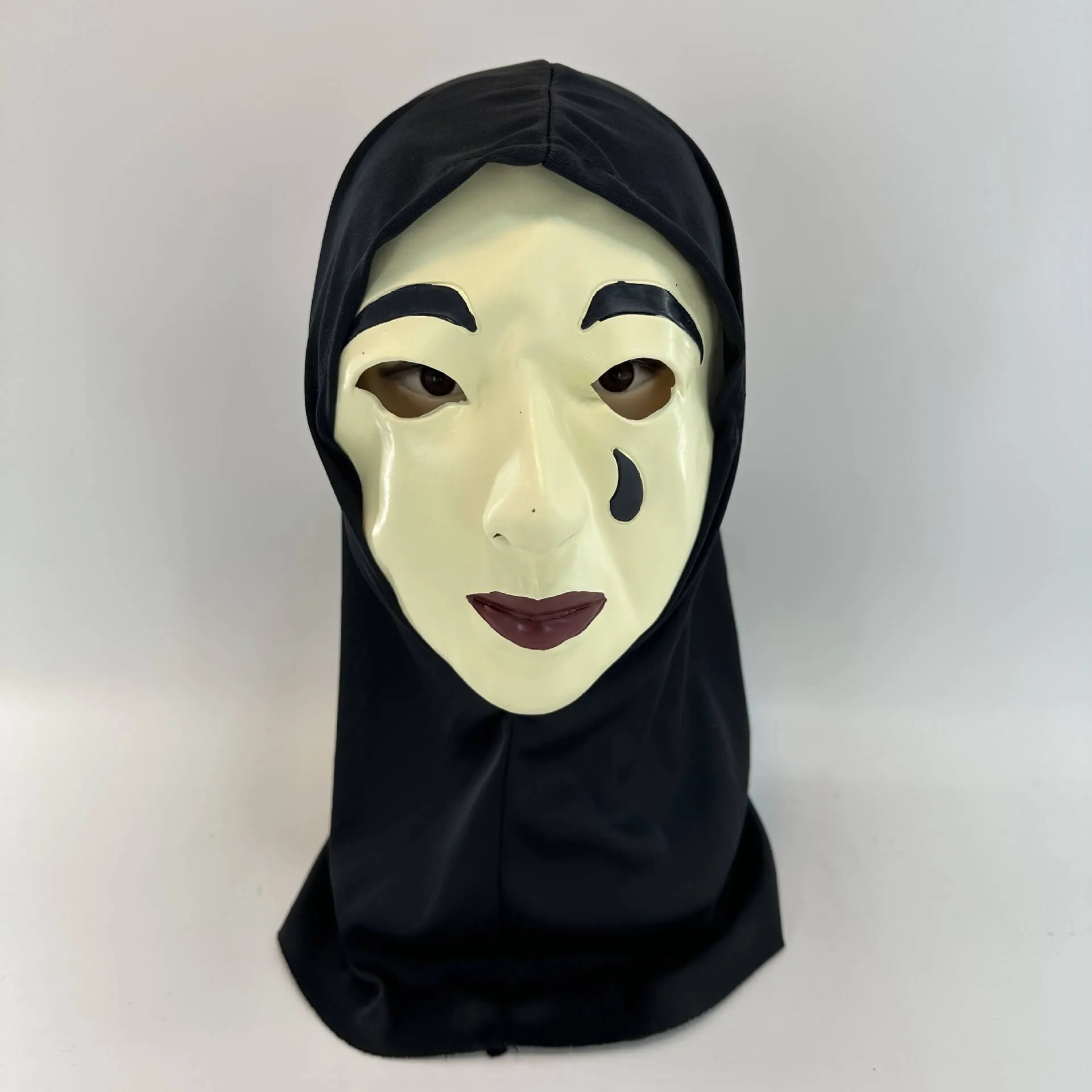 A Haunting in Venice 2023 Hooded Coat Horror Ghost Mask Halloween Cosplay Cape Suit