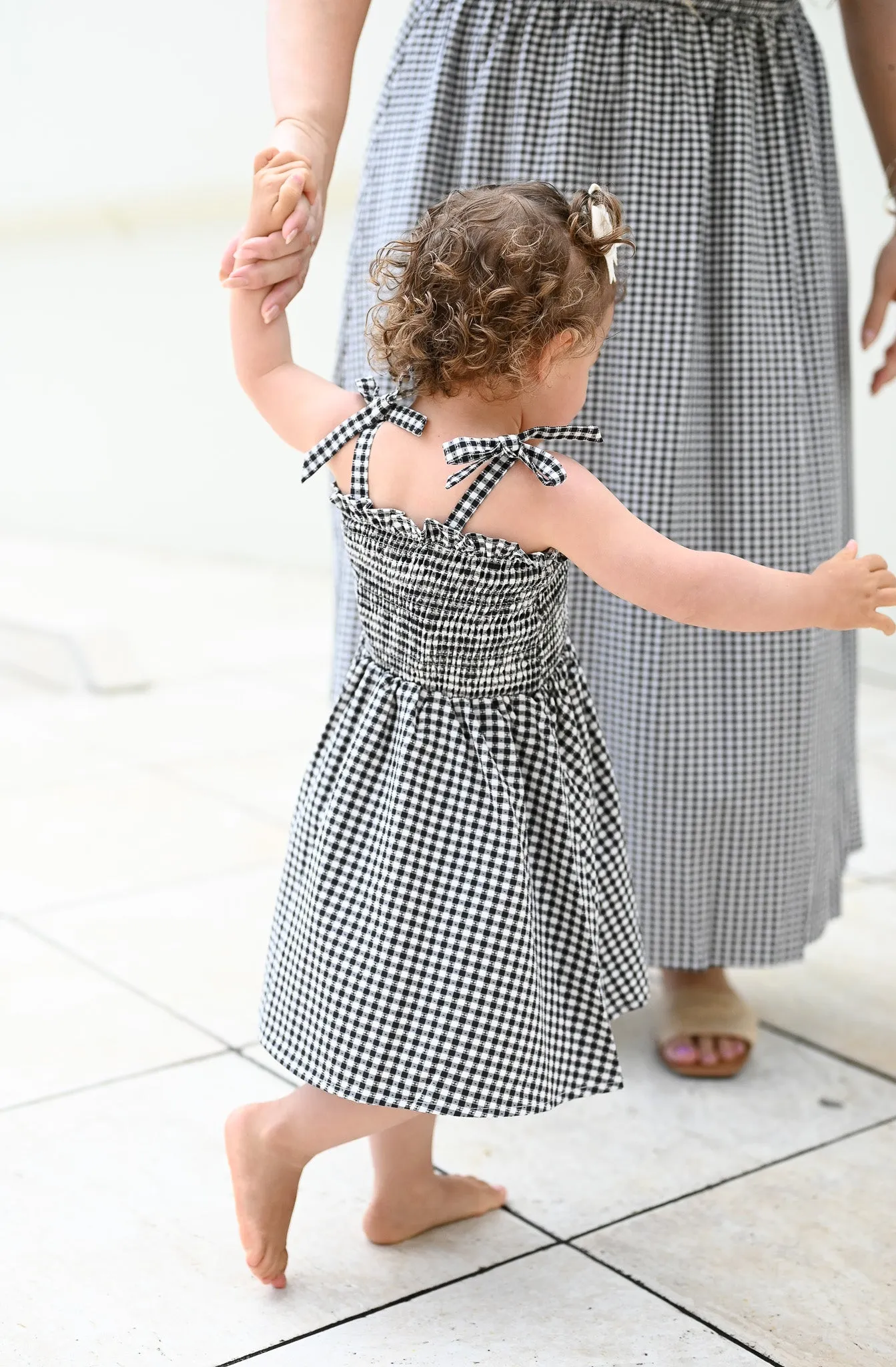 Aella Dress - MINI - Black Gingham