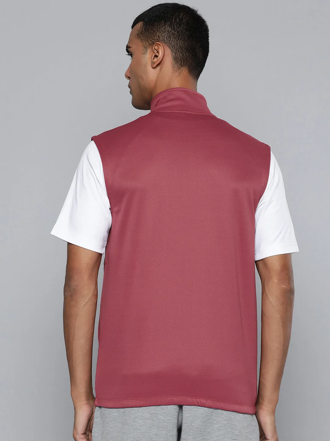 Alcis Men Maroon Running Sporty Jacket