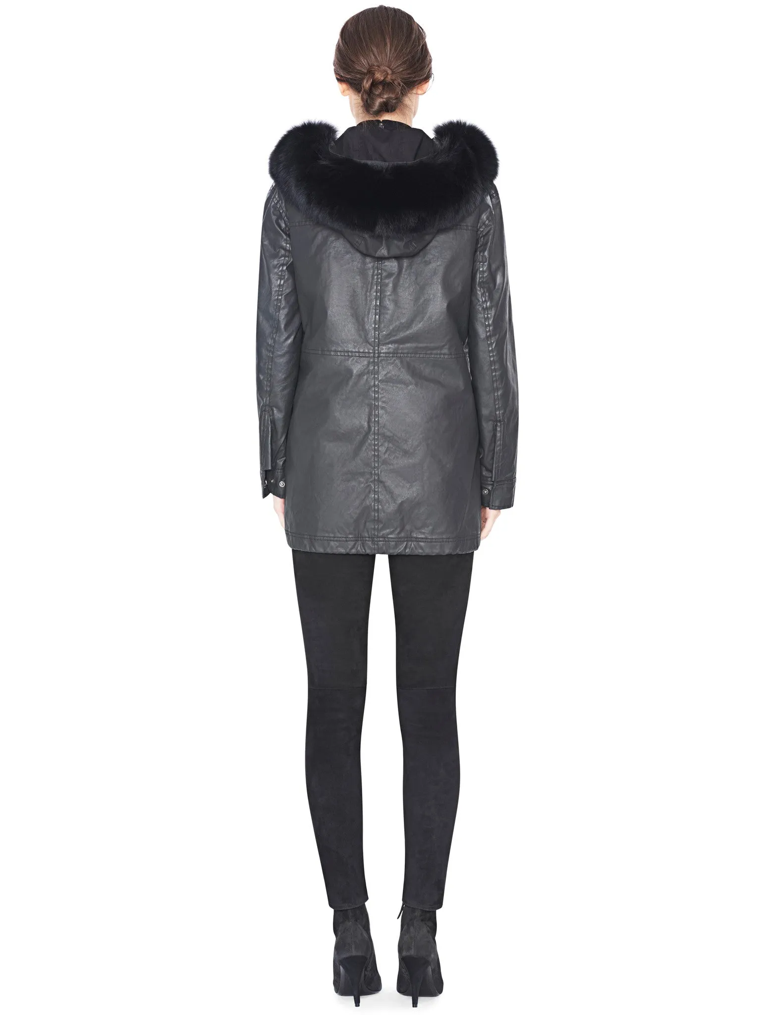 Alice   Olivia - Tandy Oversize Parka Black