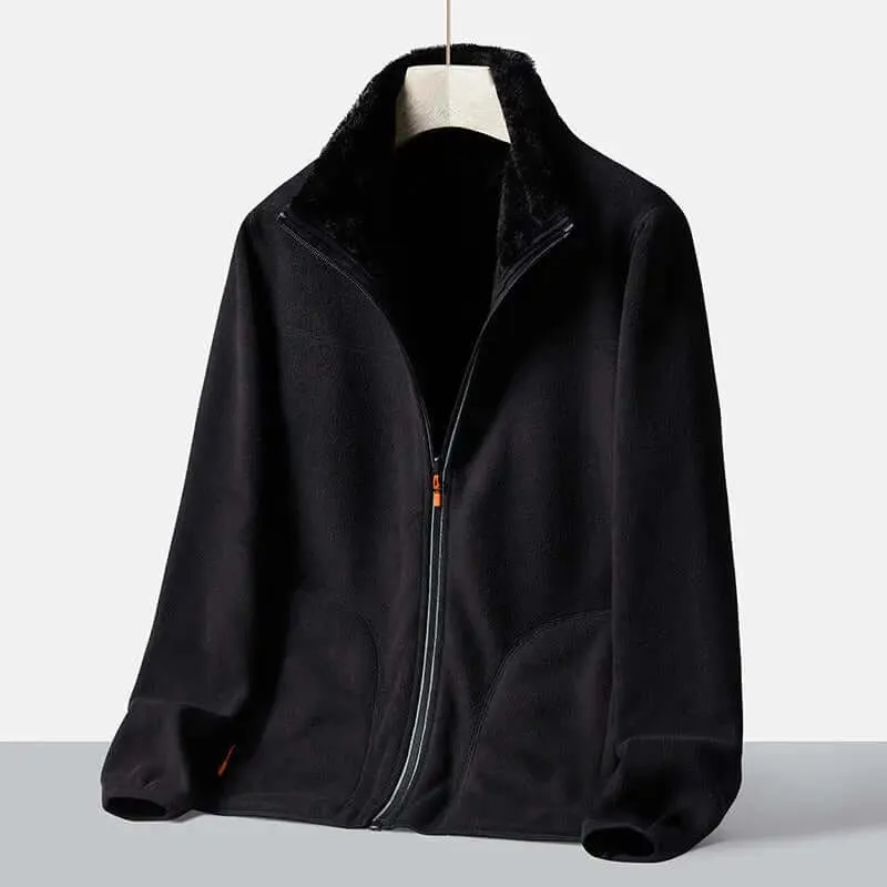 Autumn new double-sided warm fleece jacket for women,