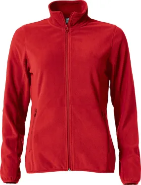 Basic Micro Fleece Jacket Women Red 023915