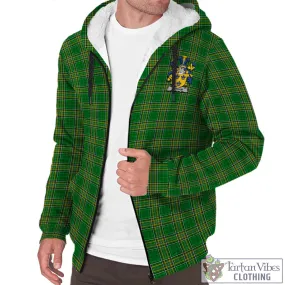 Betham Irish Clan Tartan Sherpa Hoodie with Coat of Arms