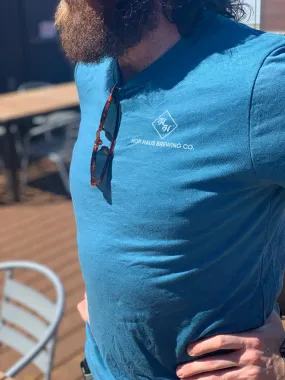 Blue beer list shirt