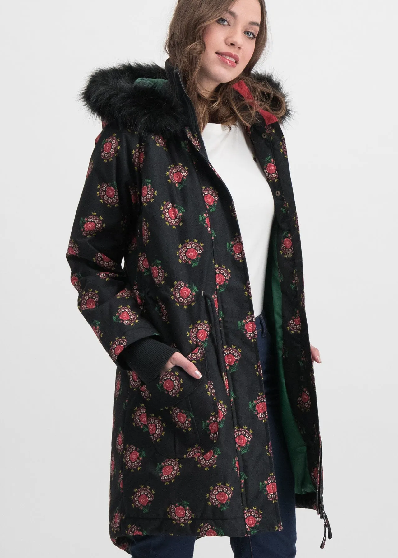 Blutsgeschwister Winter Wonder Woods Parka Queens Rose Black