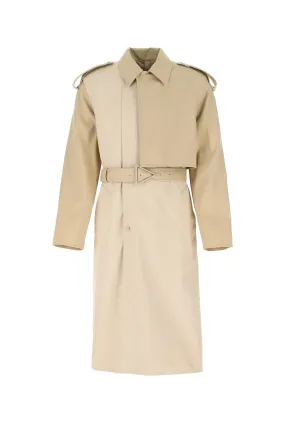 Bottega Veneta Two-Tone Belted Trench Coat