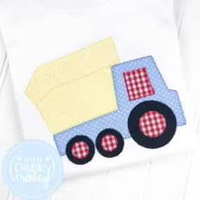 Boy Shirt - Applique Dump Truck