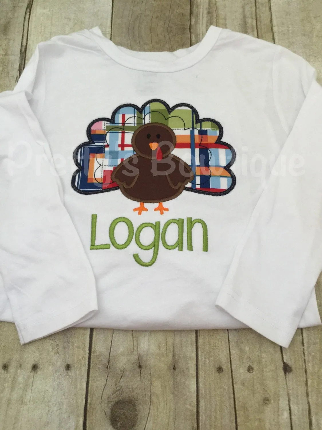 Boys Thanksgiving Turkey bodysuit or Shirt - Turkey shirt for babies, toddler, and children.