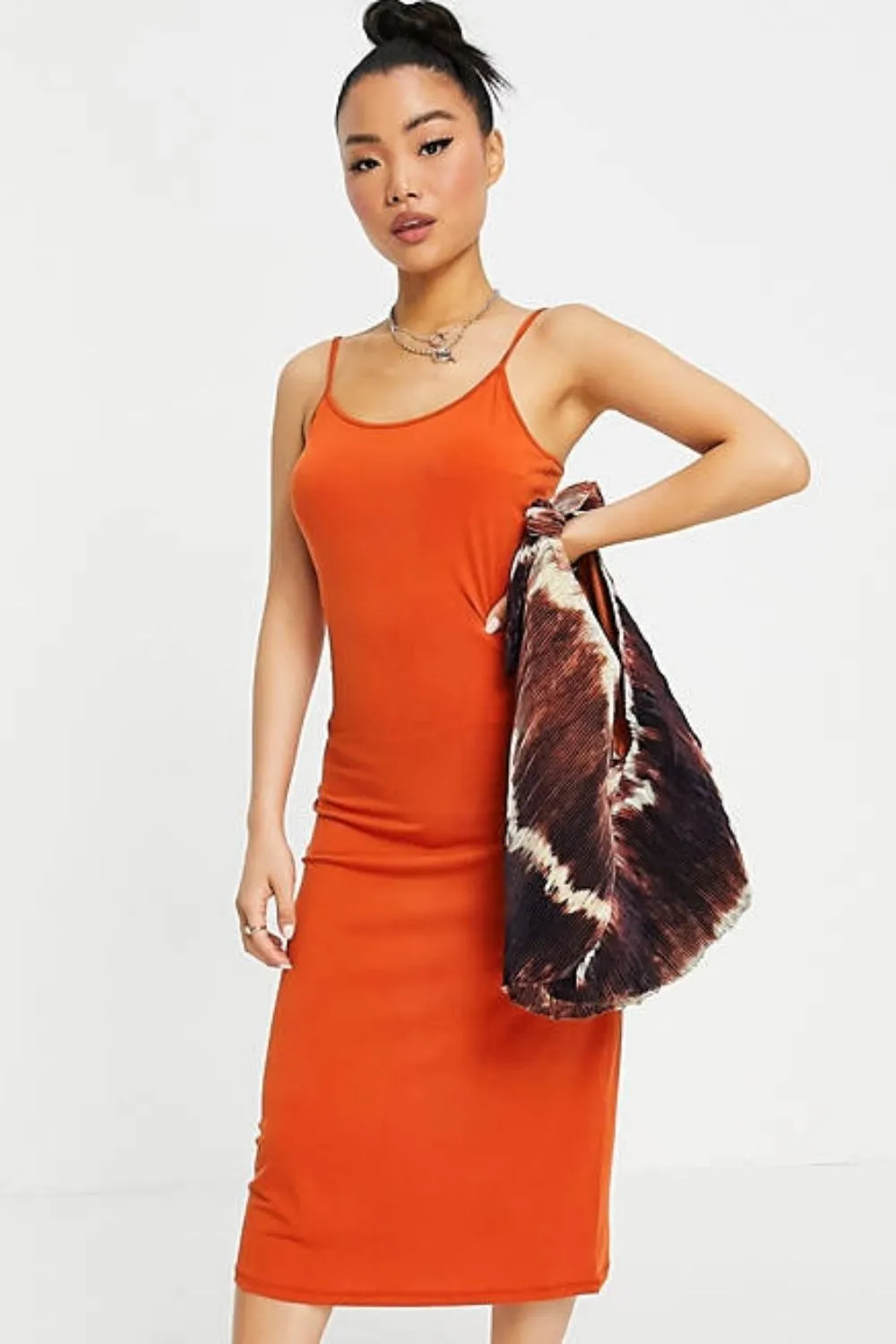 Cami Maxi Dress In Orange