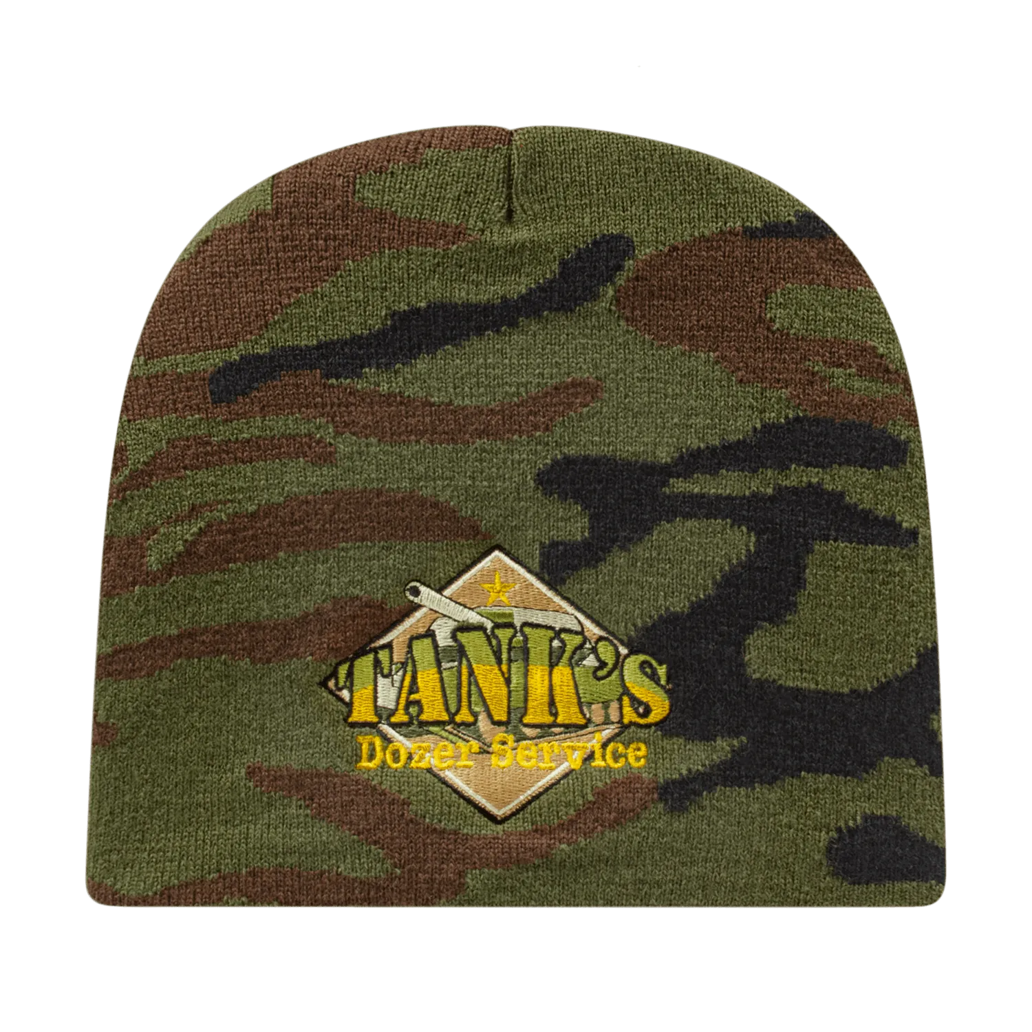 Cap America RKWC9 Woodland Camouflage Knit Beanie