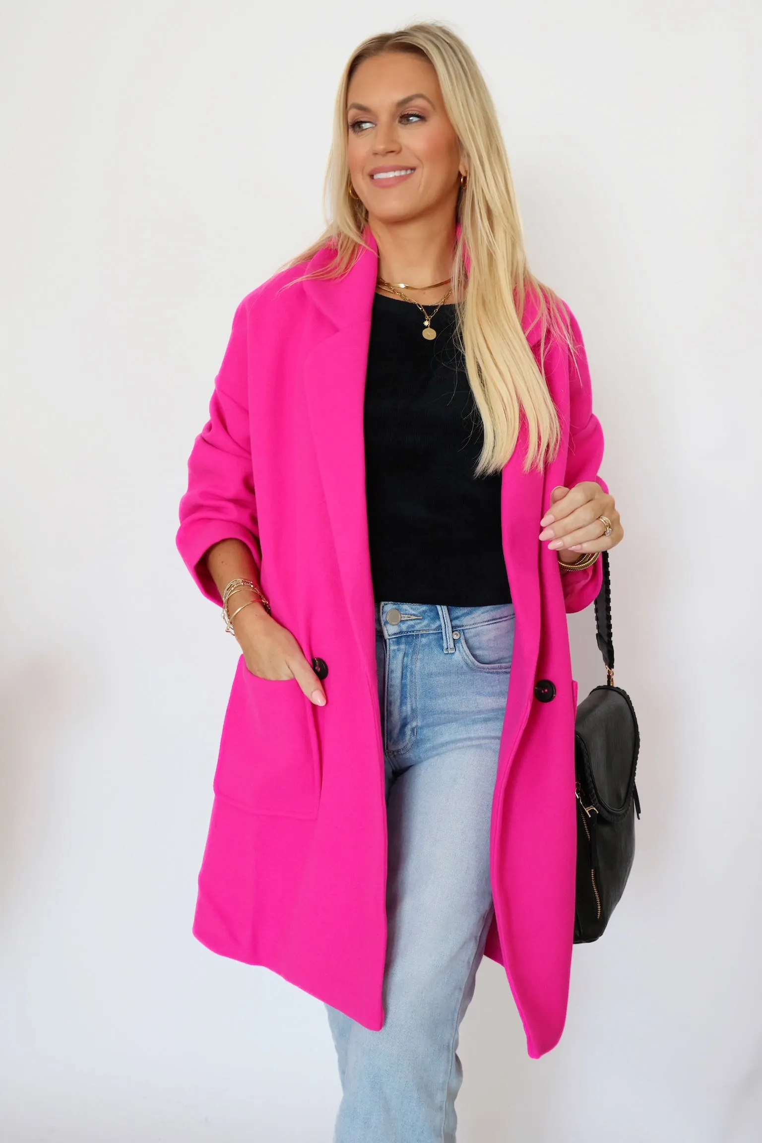 Cape Cod Coat - Hot Pink