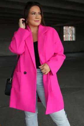 Cape Cod Coat - Hot Pink