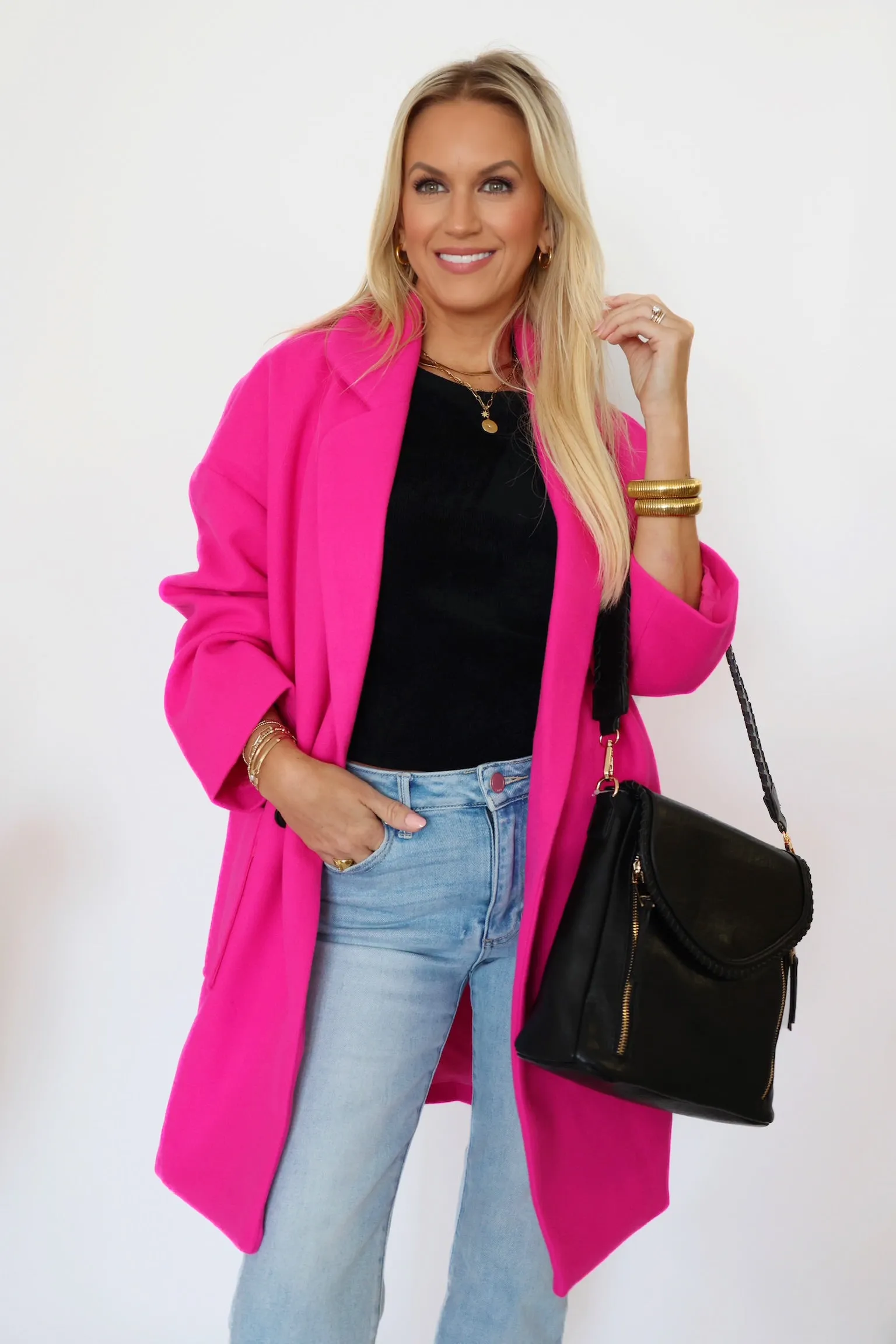 Cape Cod Coat - Hot Pink