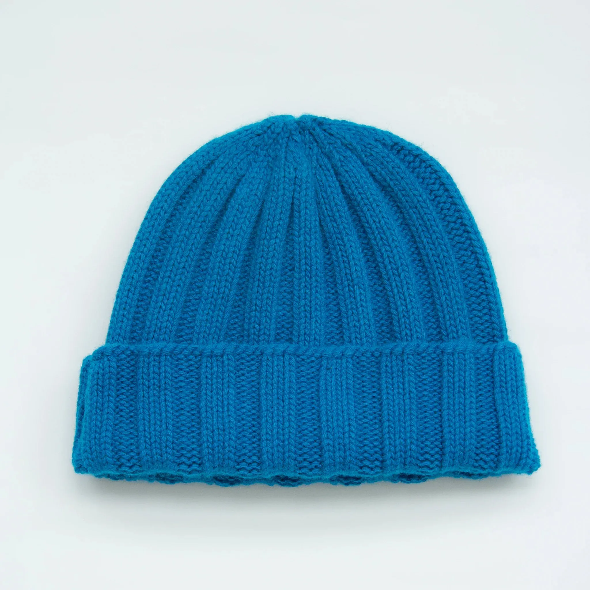 Cashmere Mix Ribbed Beanie