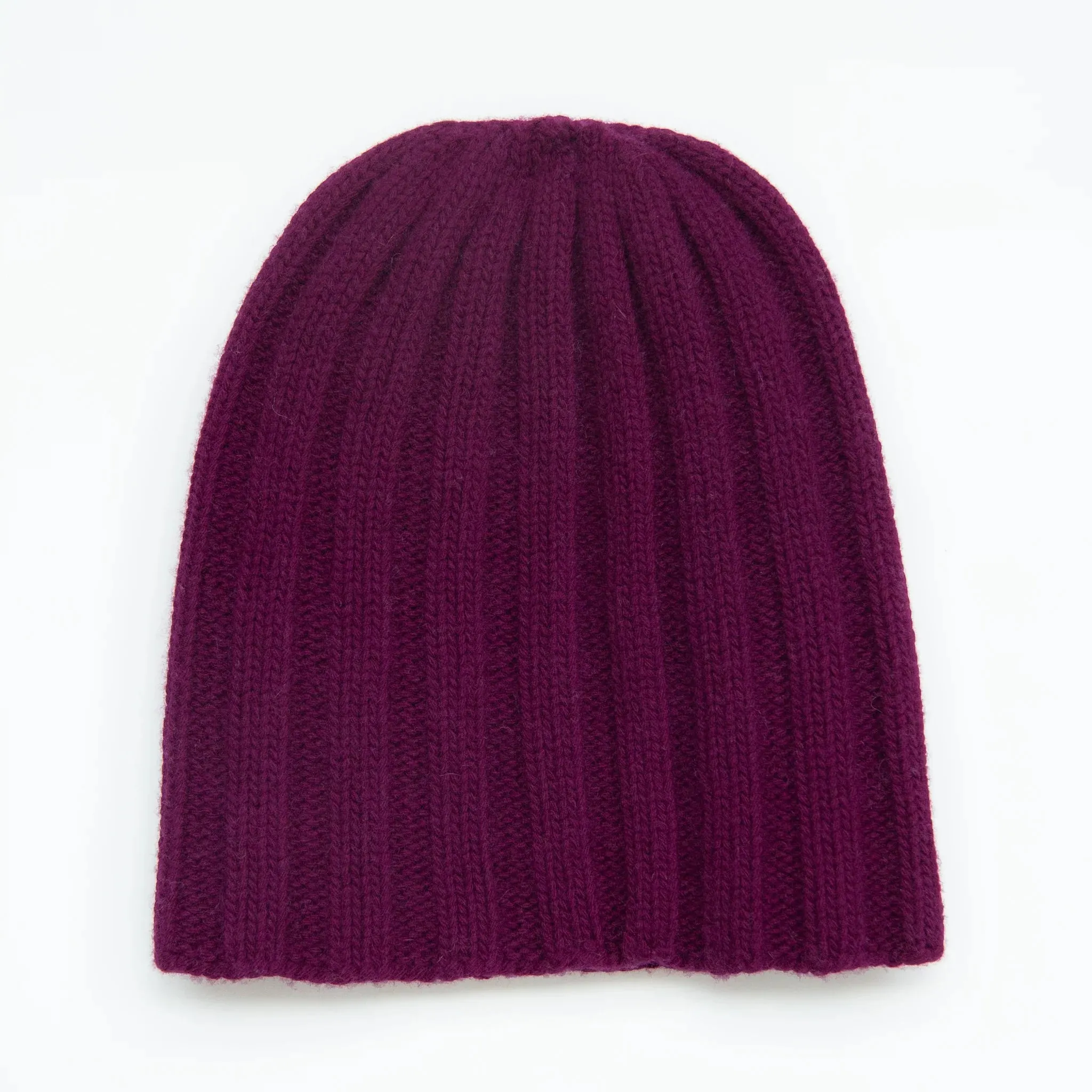 Cashmere Mix Ribbed Beanie