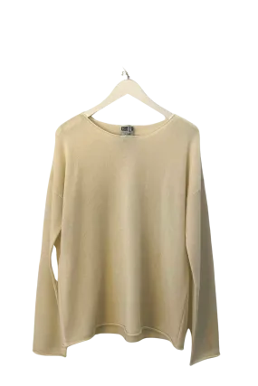 Cashmere Pullover Sweater in Natural