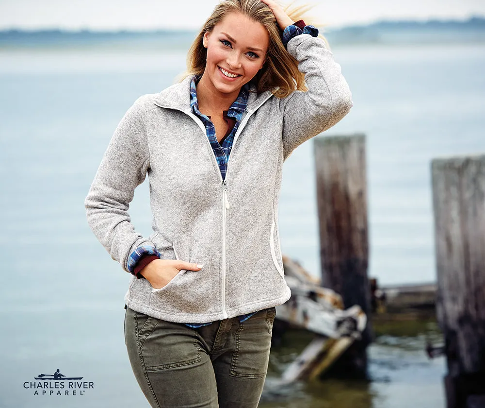 Charles River Women's Heathered Fleece Jacket