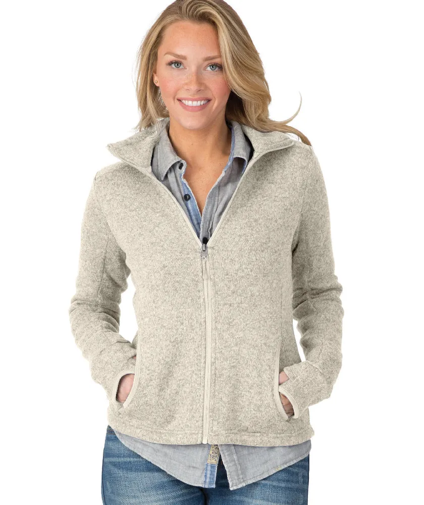 Charles River Women's Heathered Fleece Jacket