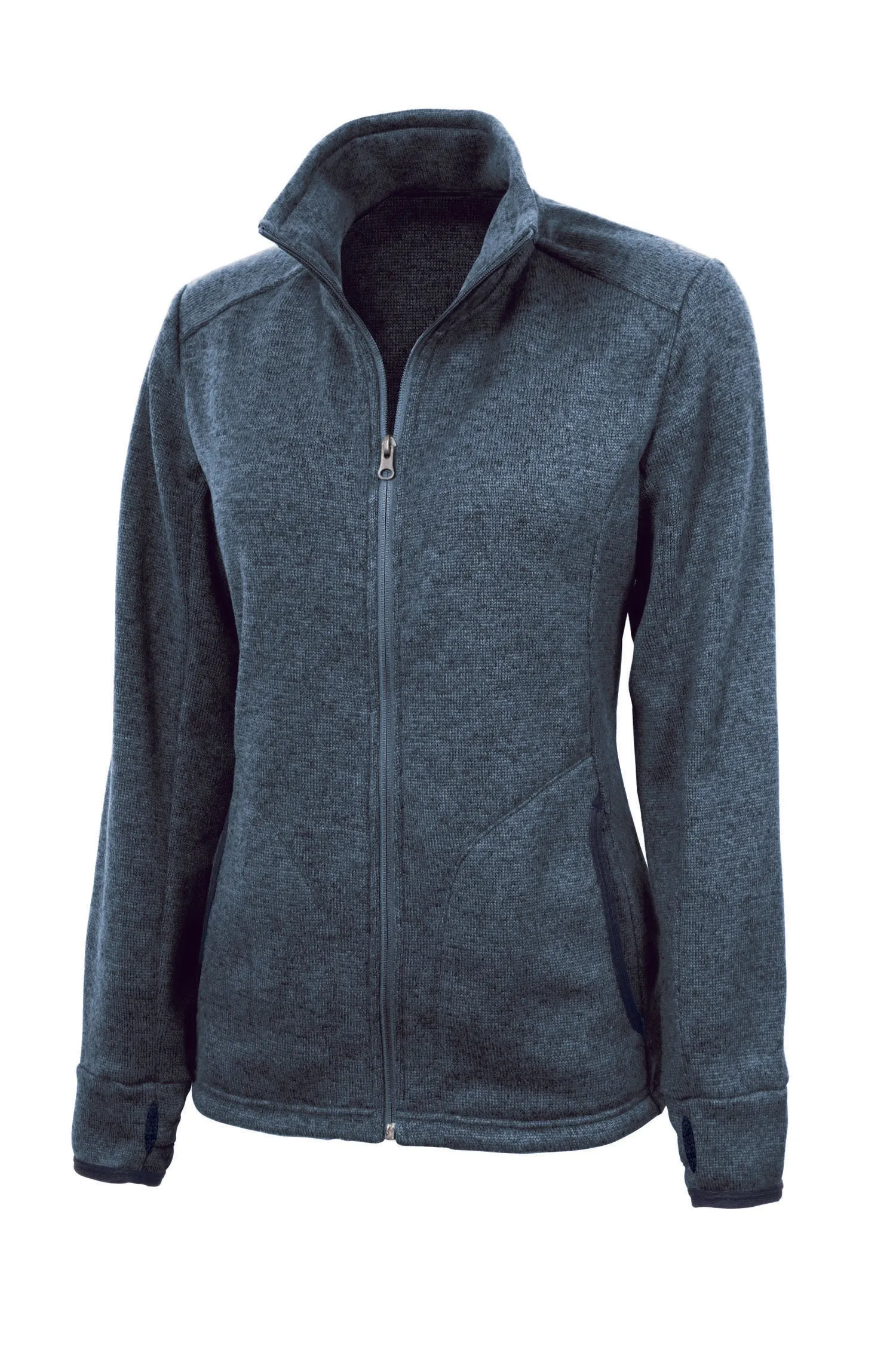 Charles River Women's Heathered Fleece Jacket