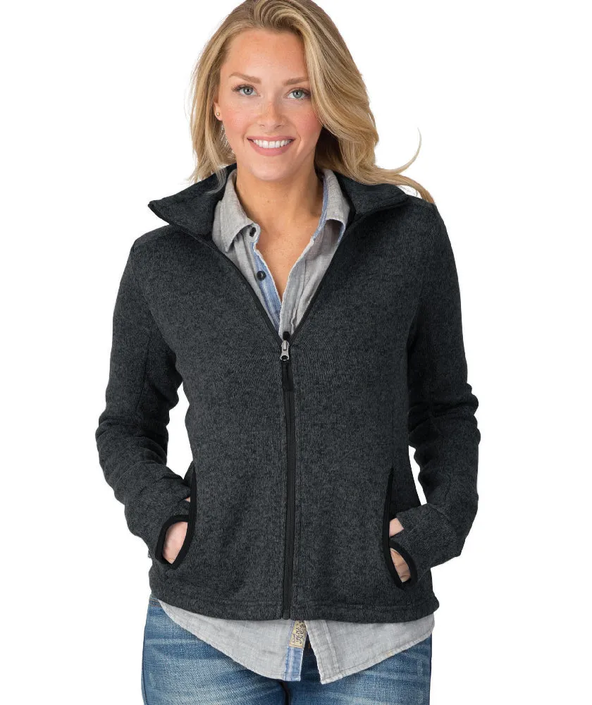 Charles River Women's Heathered Fleece Jacket