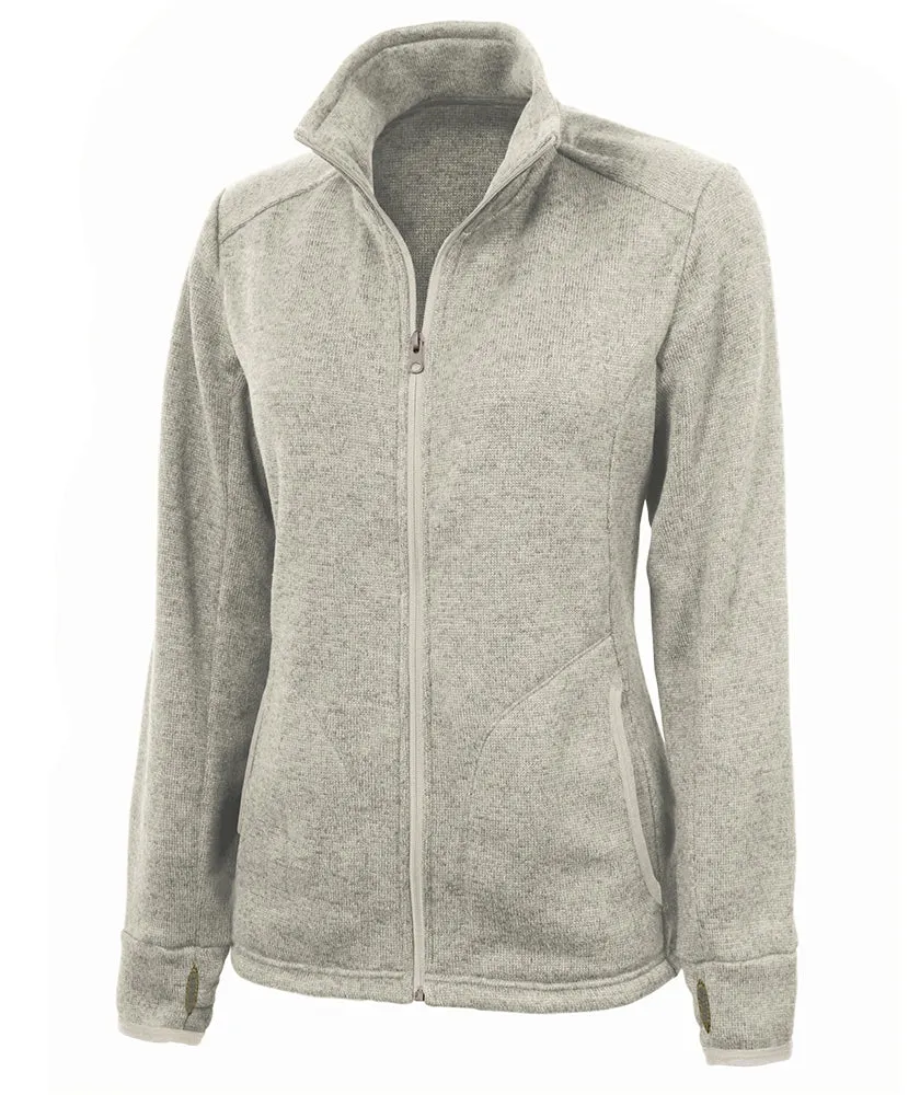 Charles River Women's Heathered Fleece Jacket