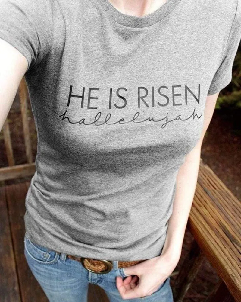 Christian T-Shirt <br> He is Risen