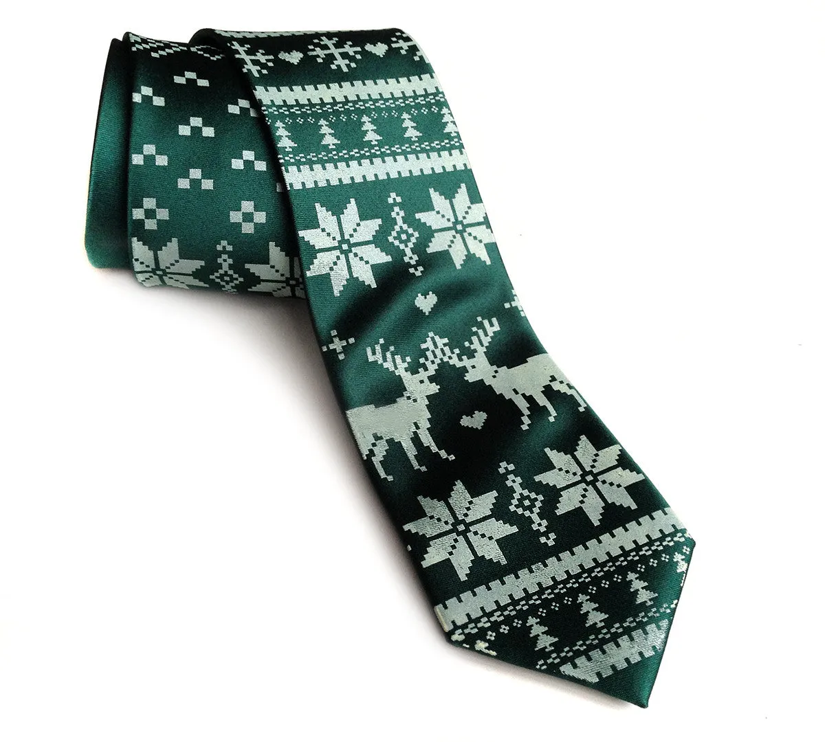 Christmas Sweater Necktie. Ugly Holiday Sweater tie.