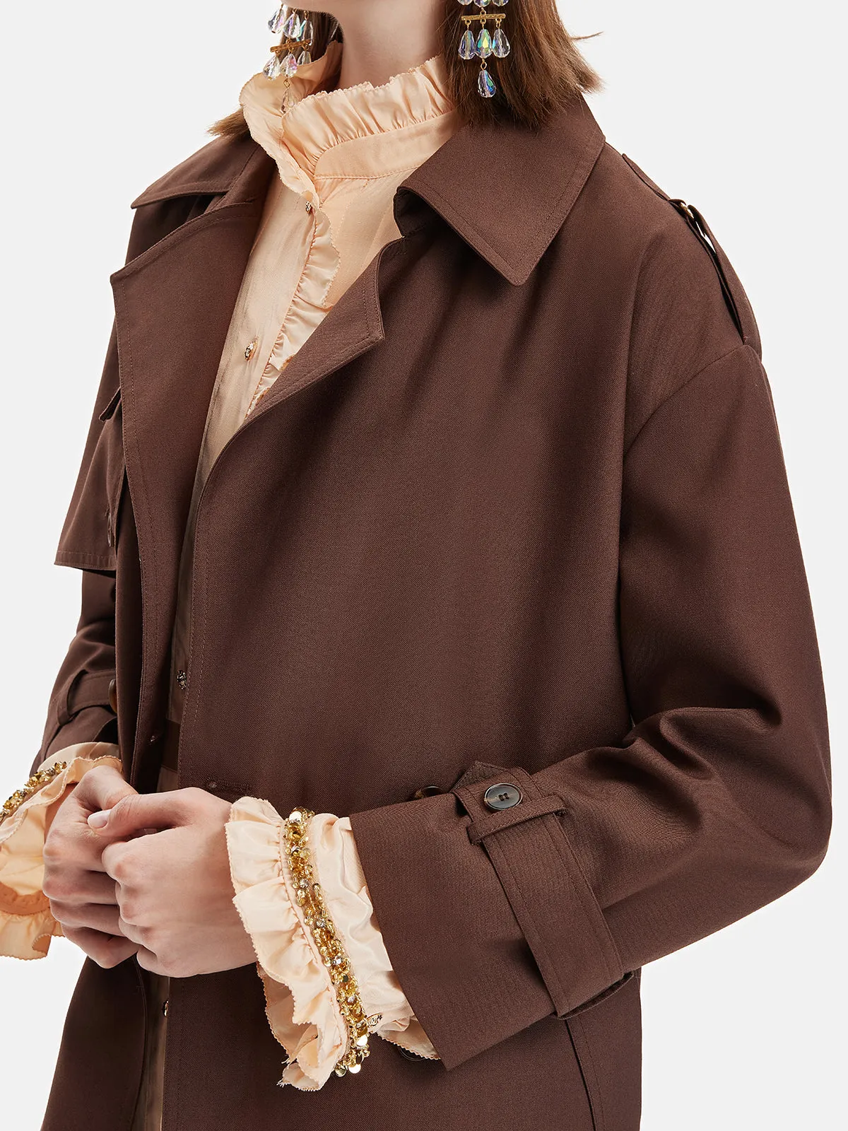 Classic Lapel Oversized Trench Coat