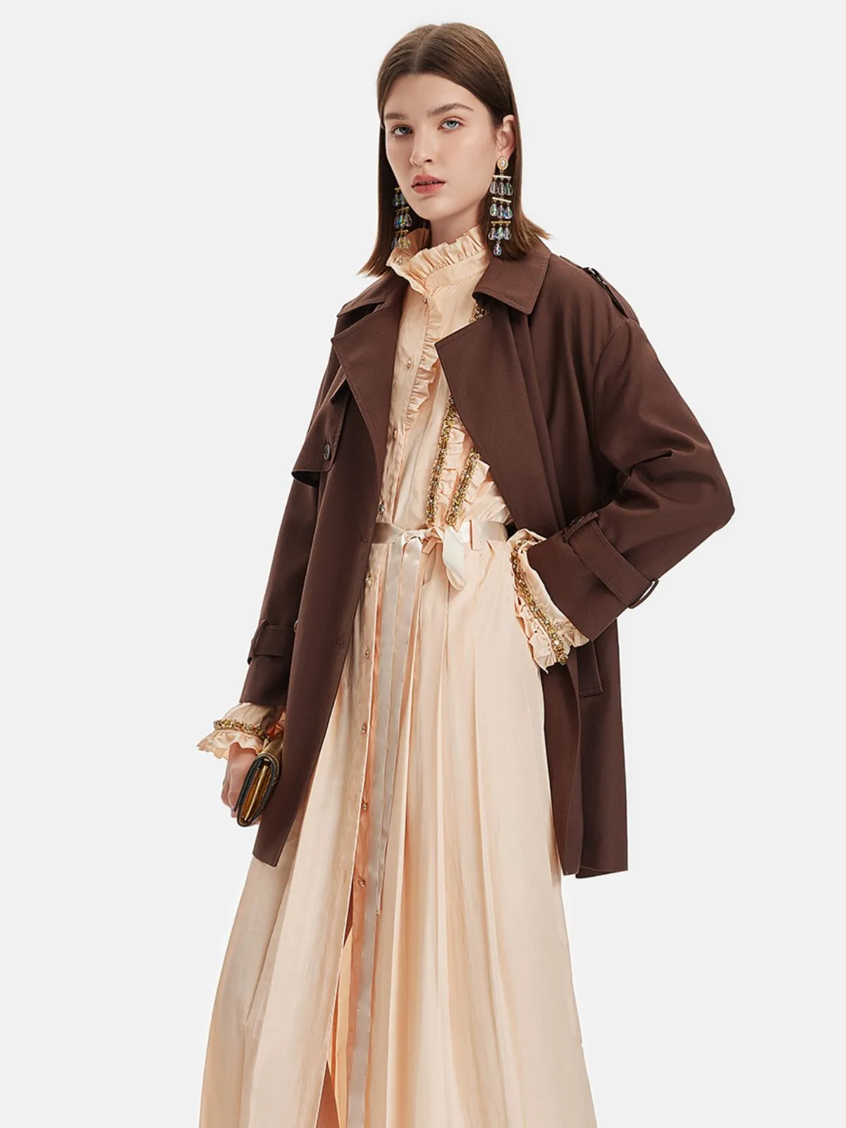 Classic Lapel Oversized Trench Coat