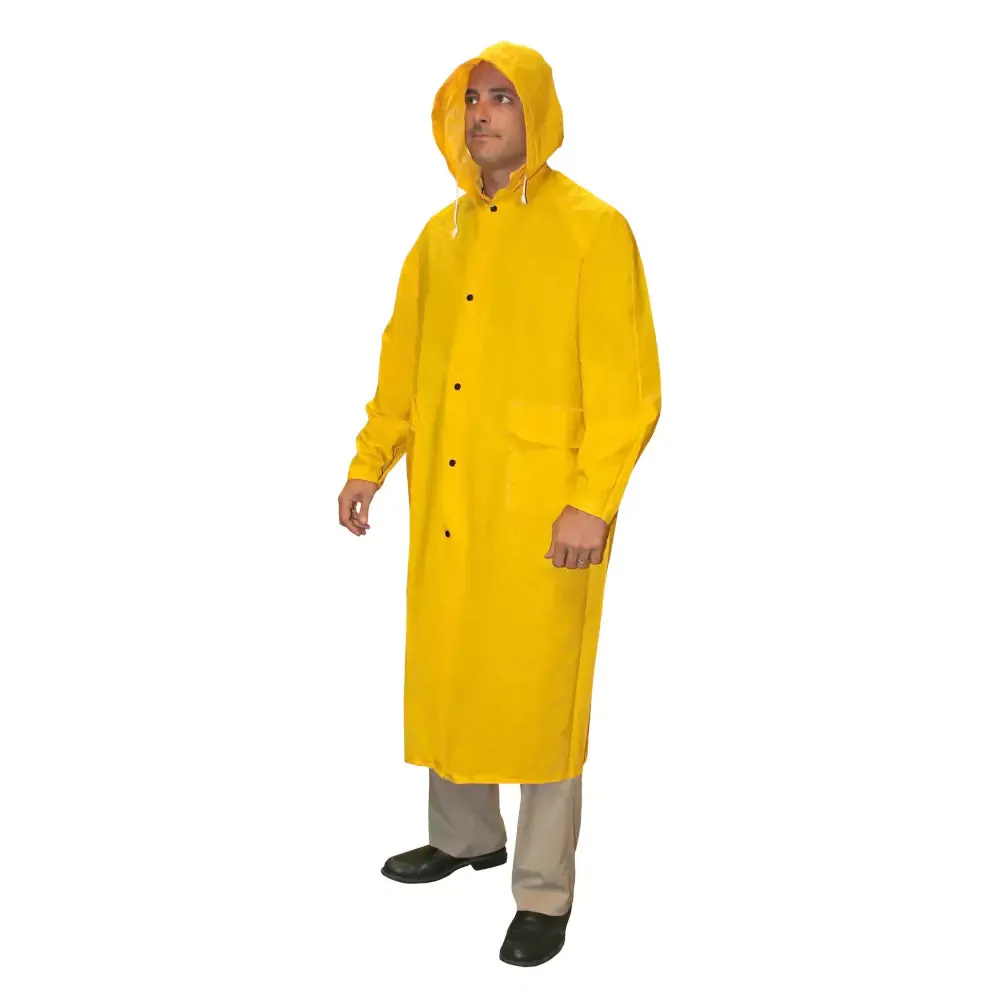 Cordova Renegade .35 mm PVC/Polyester 2-Piece Rain Coat 60-Inch Length Detachable Hood - RC35