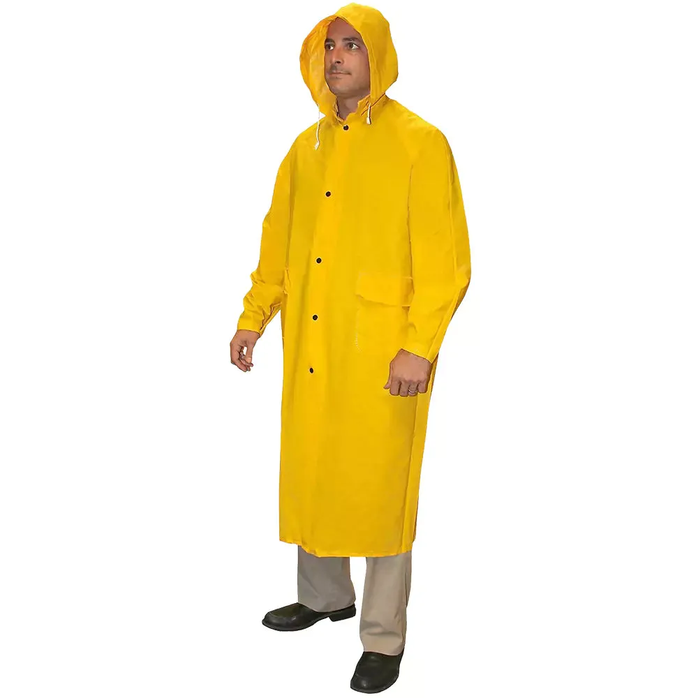 Cordova Renegade .35 mm PVC/Polyester 2-Piece Rain Coat 60-Inch Length Detachable Hood - RC35