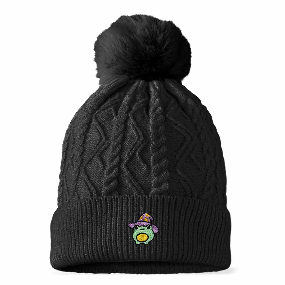 Dalix Sorcerer Frog Pom Beanie