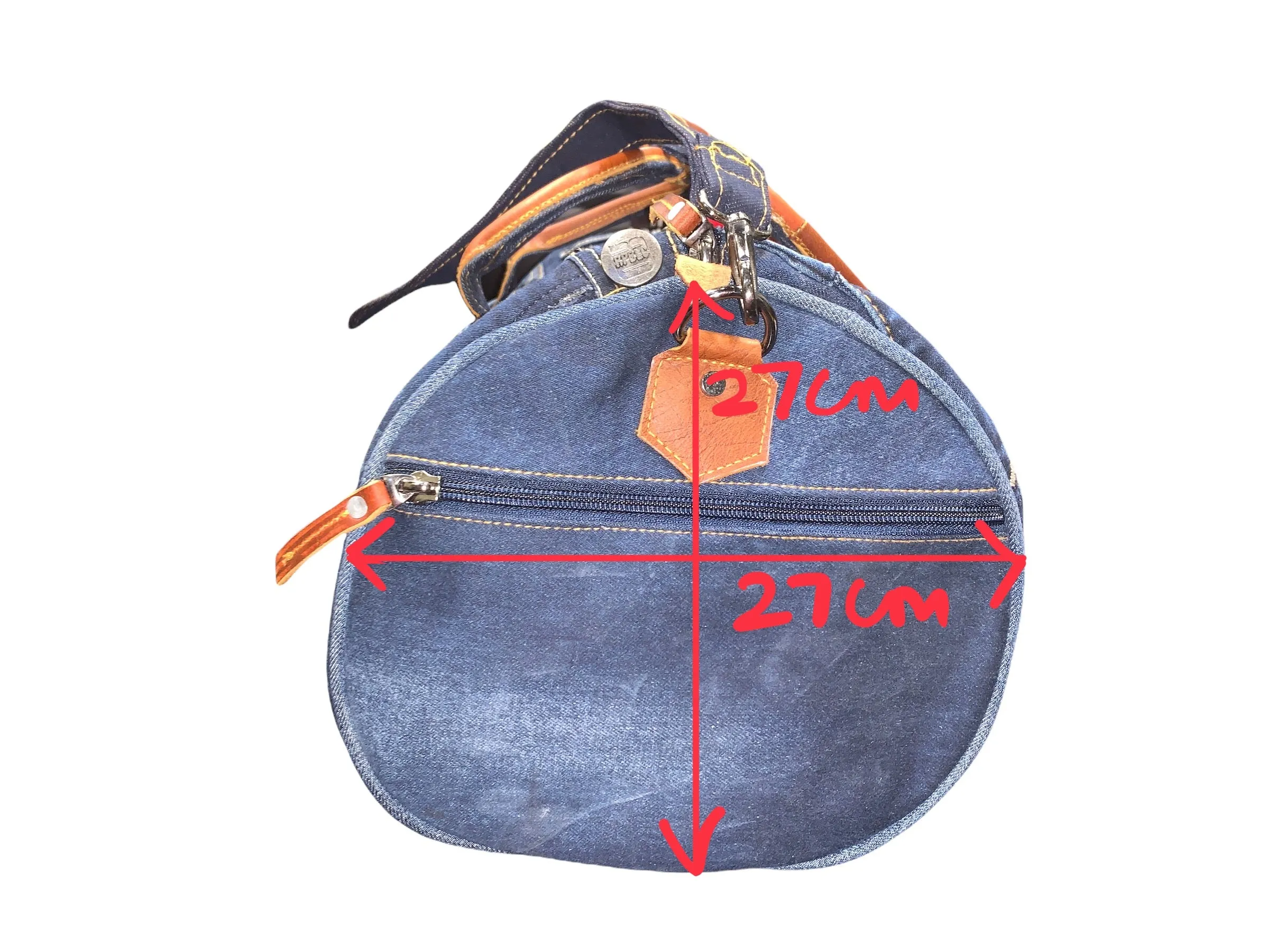 Denim duffle BAGS-03 Leather Handle Large