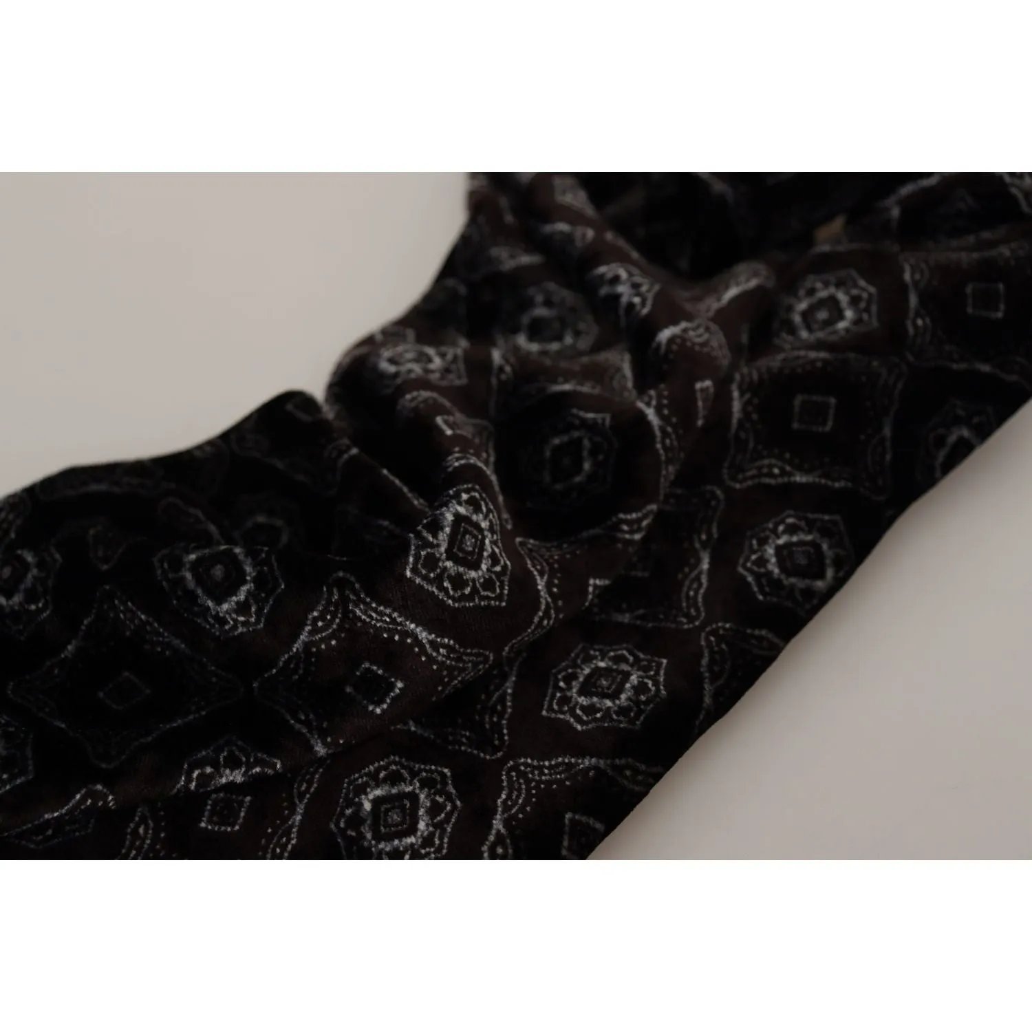 Dolce & Gabbana Luxurious Brown Silk-Blend Men's Scarf