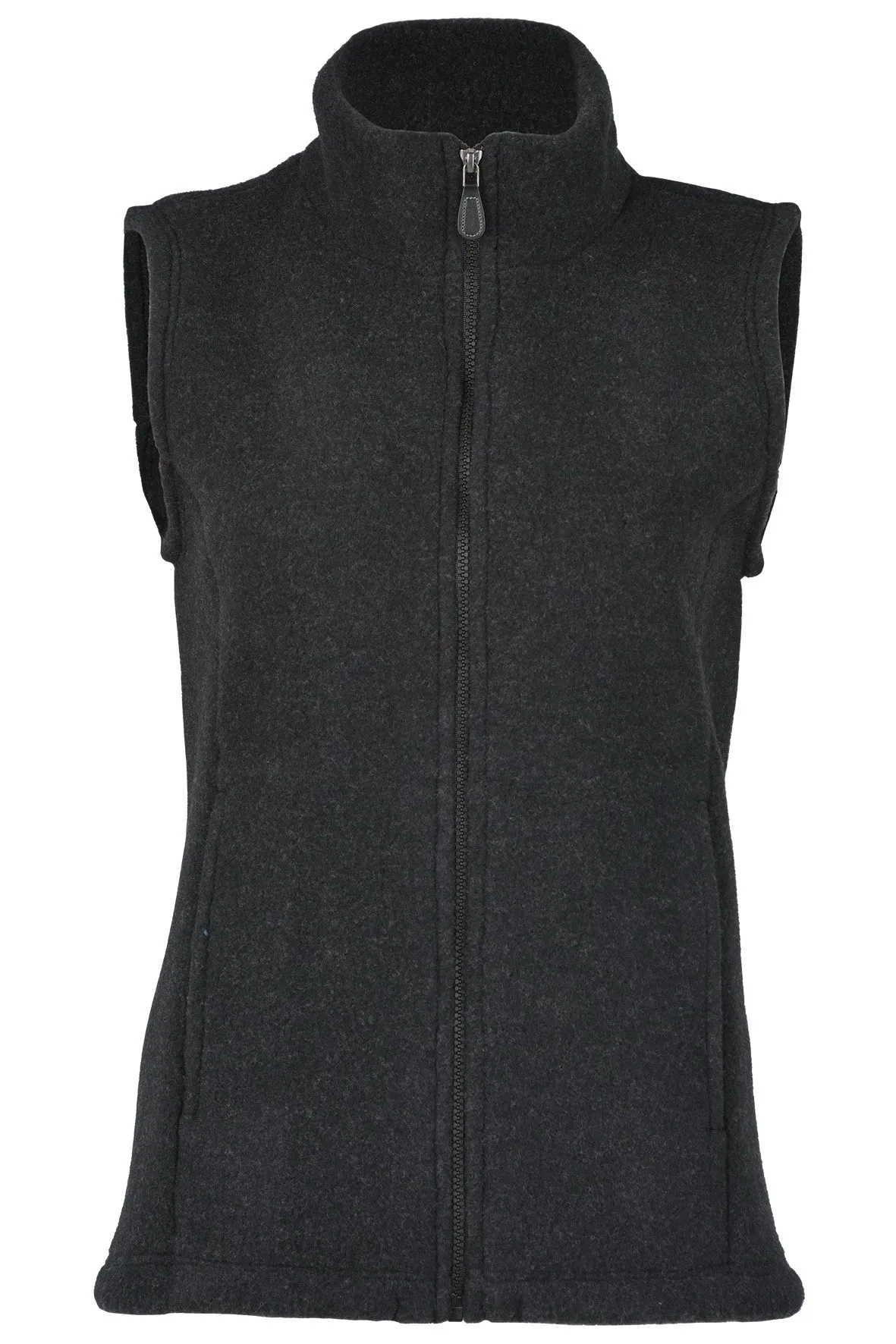 Engel Women Fitted Vest, Merino Wool Fleece