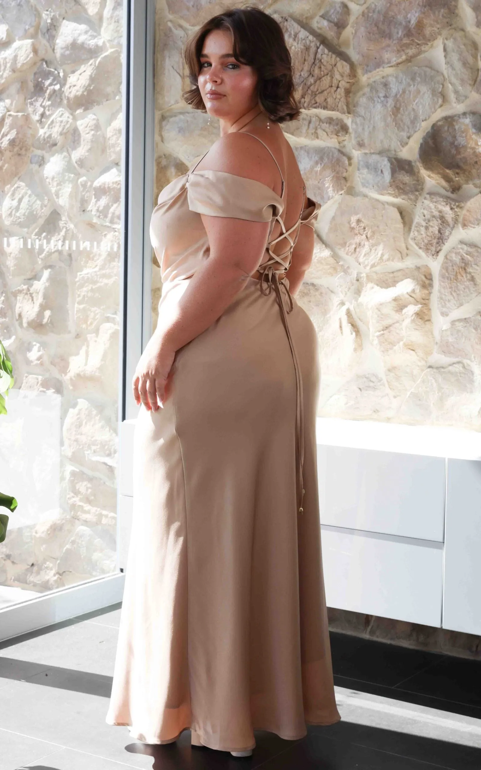 Evangelista Maxi Dress - Champagne