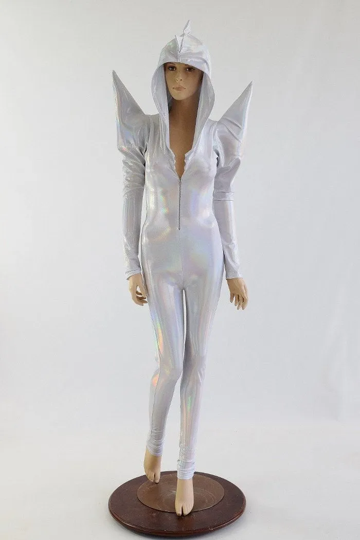 Flashbulb Holographic Mega Shoulder Catsuit