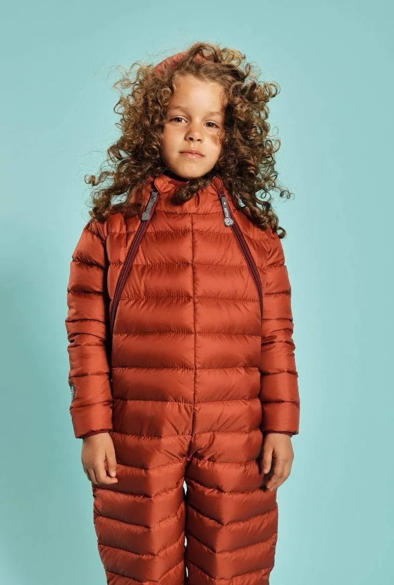 Fluff Down Snowsuit: Ginger Amber