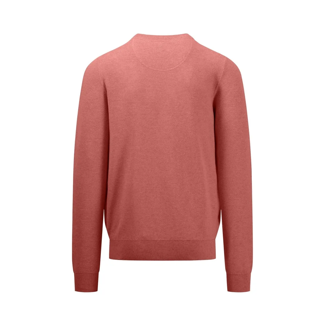 Fynch-Hatton Superfine Cotton Crew Neck Jumper 1413 220 - Orient Red