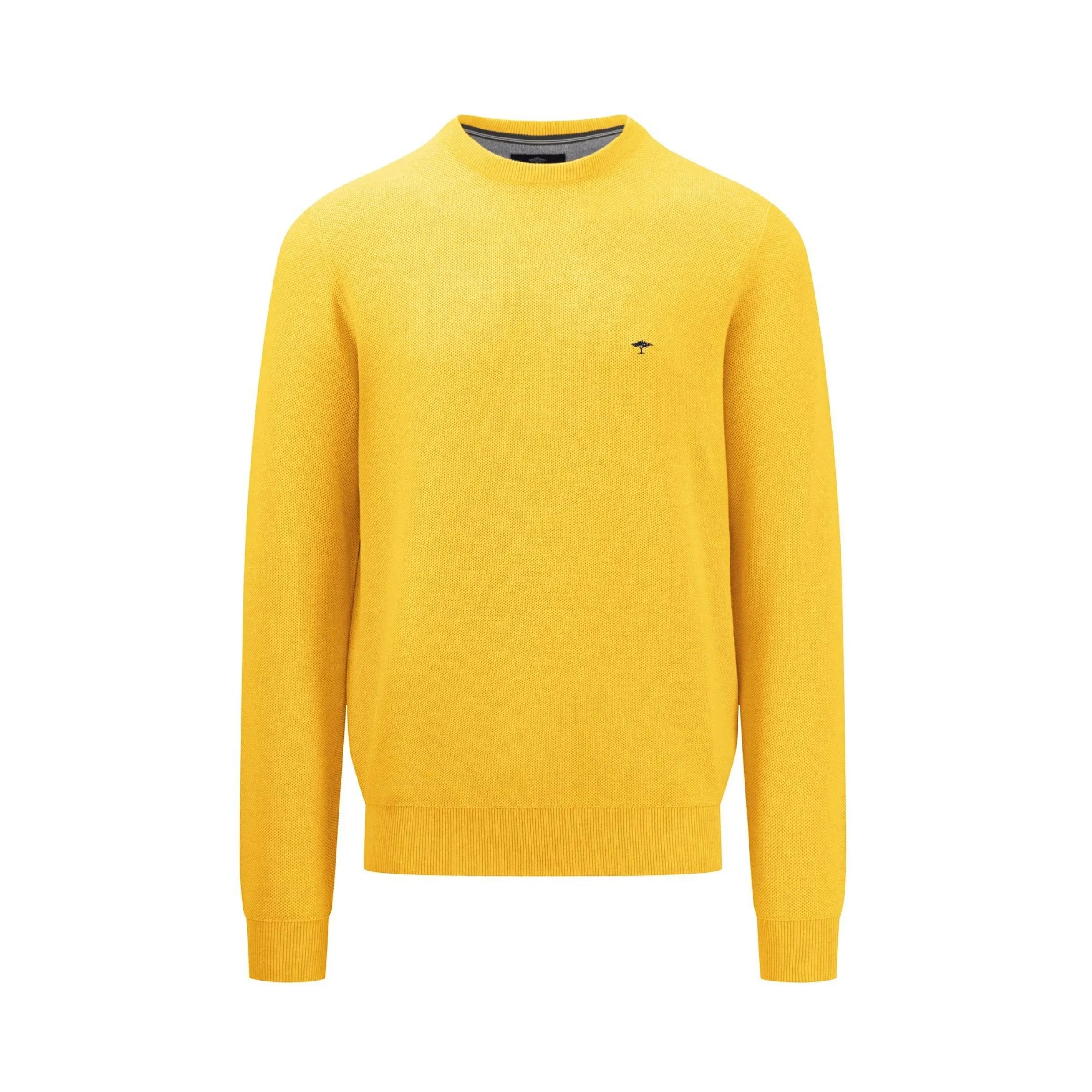 Fynch-Hatton Superfine Cotton Crew Neck Jumper 1413 220 - Pineapple