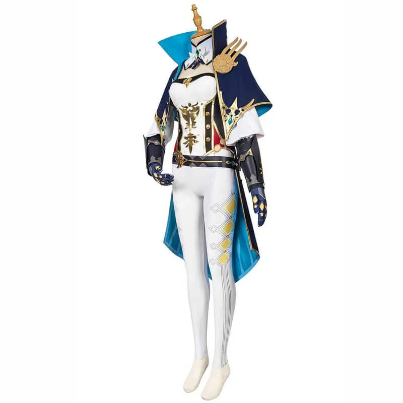 Genshin Impact Jean Cosplay Costume Cape Full Set Deluxe Version Outfit