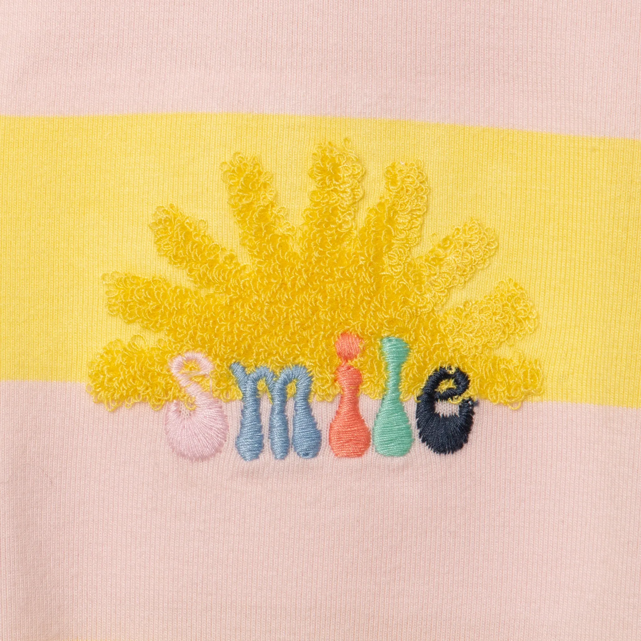 Girls' yellow and pink jumpsuit