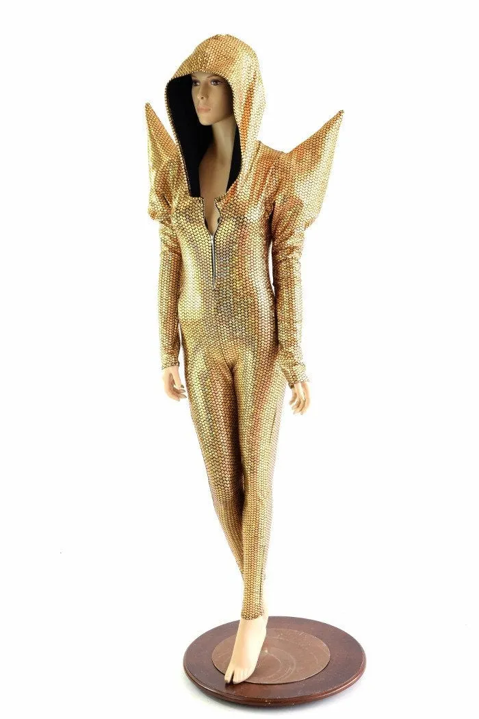 Gold Scale Mega Shoulder Catsuit