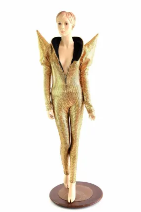 Gold Scale Mega Shoulder Catsuit