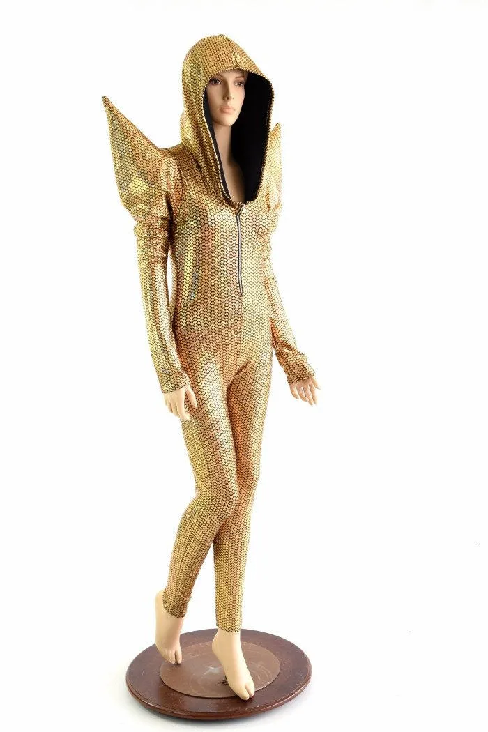 Gold Scale Mega Shoulder Catsuit