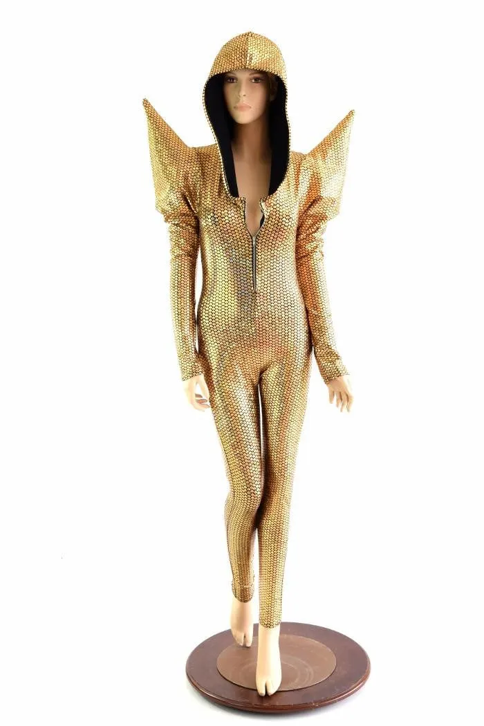 Gold Scale Mega Shoulder Catsuit