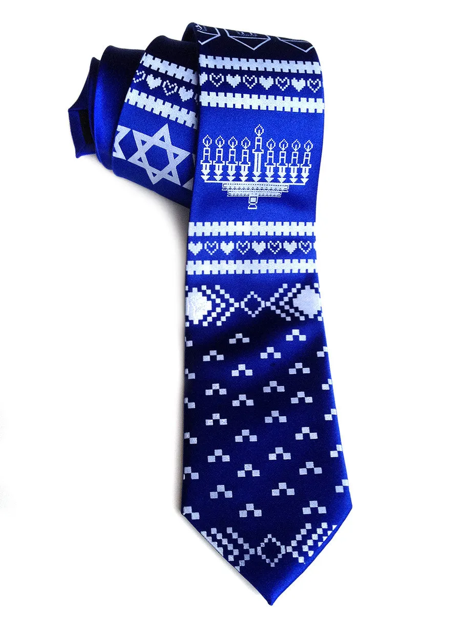 Hanukkah Sweater silk necktie