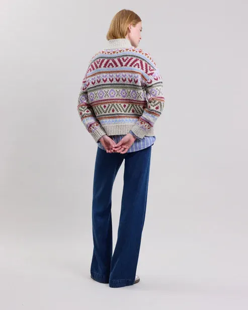 Hartford Mayalen Wool Jacquard Multicolor Sweater